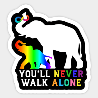 Elephant Autism Acceptance Sticker